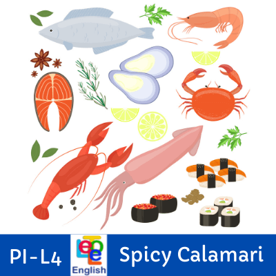 درس چهارم دوره پیش-متوسطه Spicy calamari